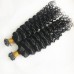 Human Hair I Tip Hair Extensions Deep Curly